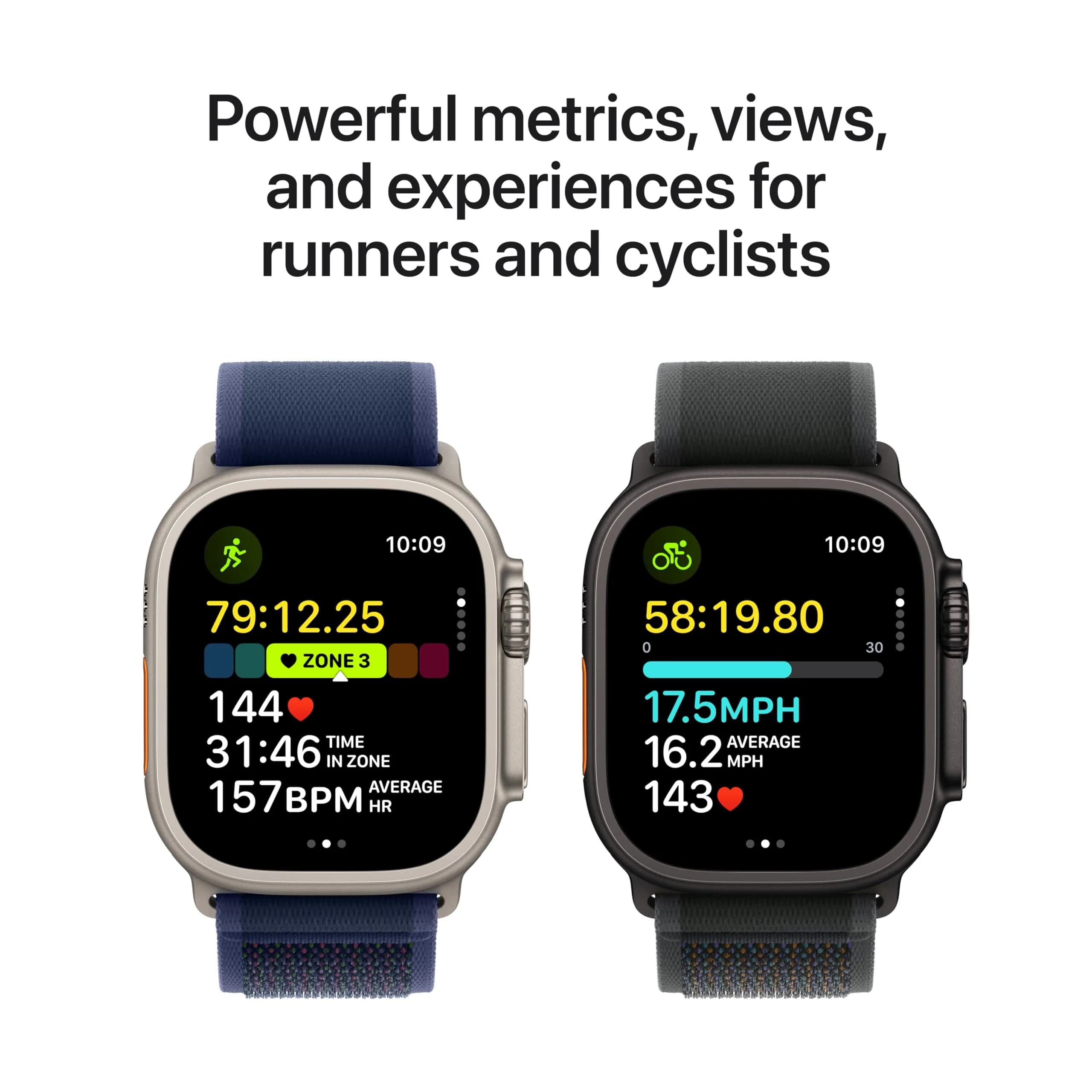 Apple Watch Ultra 2 (GPS + Cellular, 49mm) Natural Titanium Case with Navy Ocean Band - Renewed - view 4