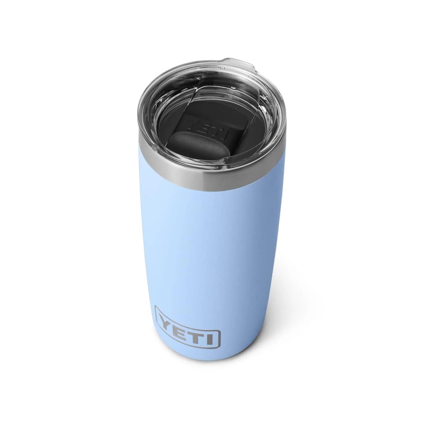 YETI Rambler 10 oz Tumbler, Stainless Steel, Vacuum Insulated with MagSlider Lid, Big Sky Blue | Keeps Drinks Hot or Cold - main product image