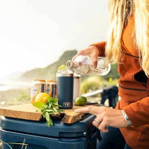YETI Rambler 10 oz Tumbler, Stainless Steel, Vacuum Insulated with MagSlider Lid, Big Sky Blue | 296ml (10 fl oz) thumbnail 6