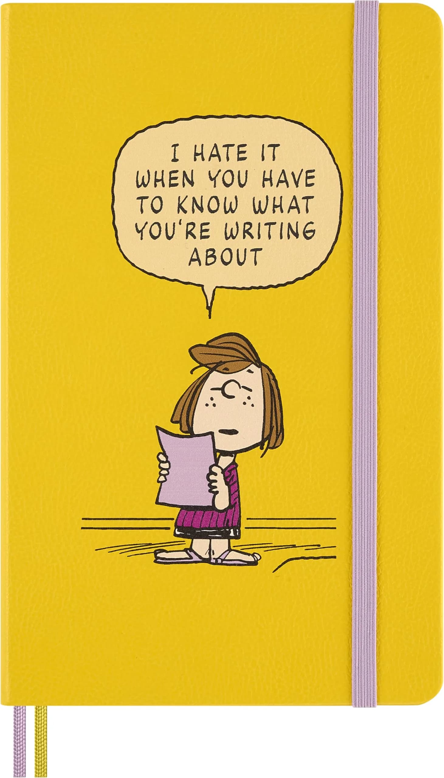 Moleskine Peanuts Patty Notebook Large 5" x 8.25" | Classic Ruled, Yellow, 176 Pages — Yellow