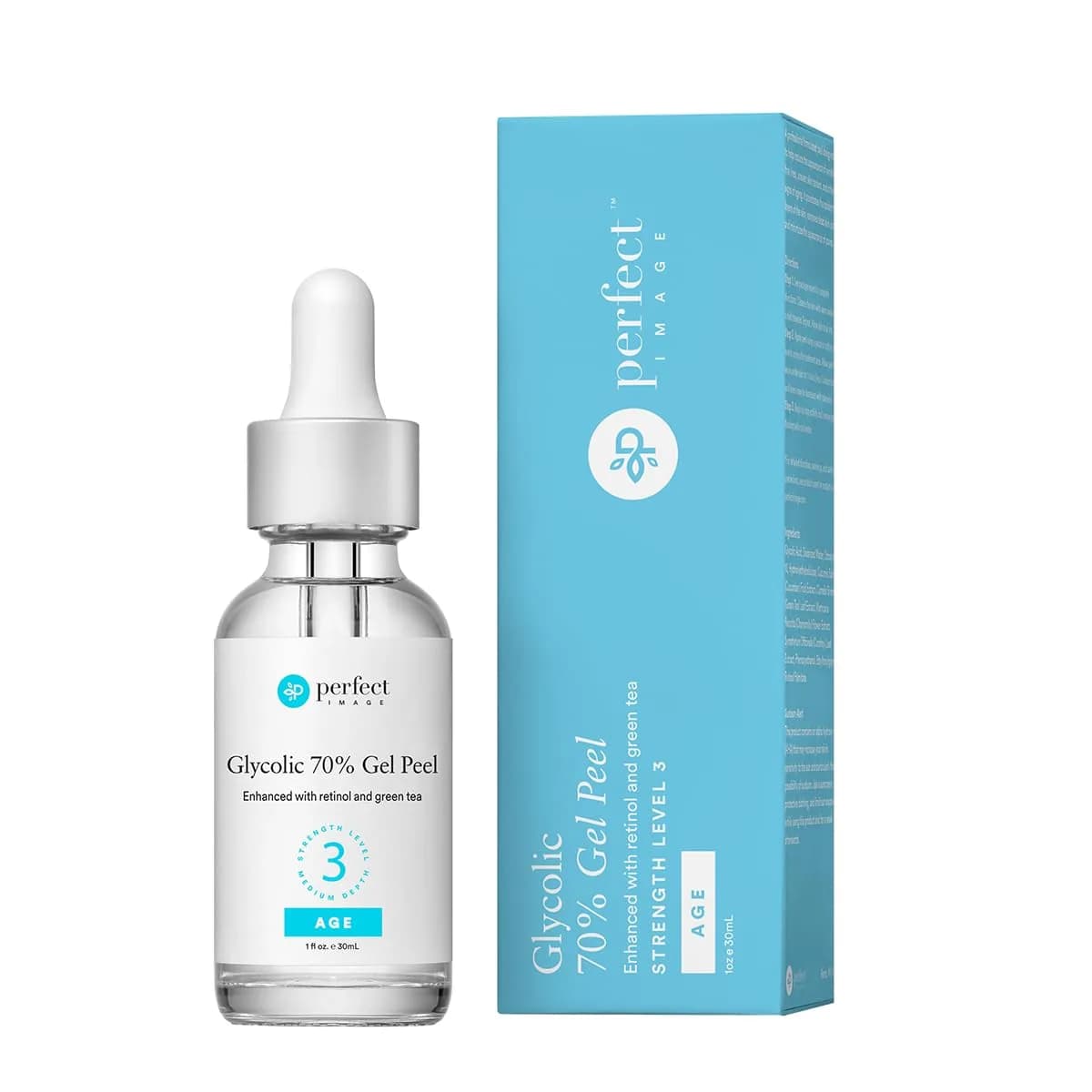 Perfect Image Glycolic Gel Peel 70% Strength for Experienced Users, 1 Fl Oz | High-Concentration Face Exfoliant — 70% Strength