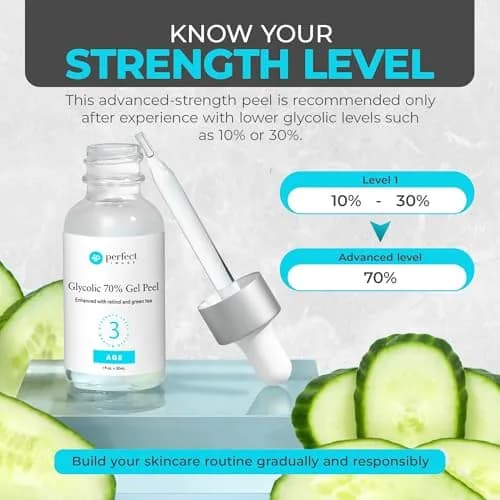 Perfect Image Glycolic Gel Peel 70% Strength for Experienced Users, 1 Fl Oz | High-Concentration Face Exfoliant thumbnail 3