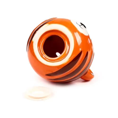 Puckator Kids Ceramic Money Box - Alfie The Tiger Cute Animals Hinged Money Box | Eye-Catching Animal Design for Kids thumbnail 4