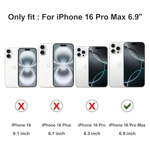 Lafunda Magnetic for iPhone 16 Pro Max Case Butterfly, White | Magnetic Wireless Support & Full Camera Protection thumbnail 2