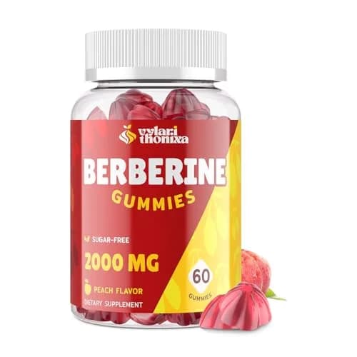 Vylarithonixa Berberine Supplement Gummies 2000 mg with Ceylon Cinnamon, 60 Count | Sugar-Free, Vegan, Absorption Boost thumbnail 1