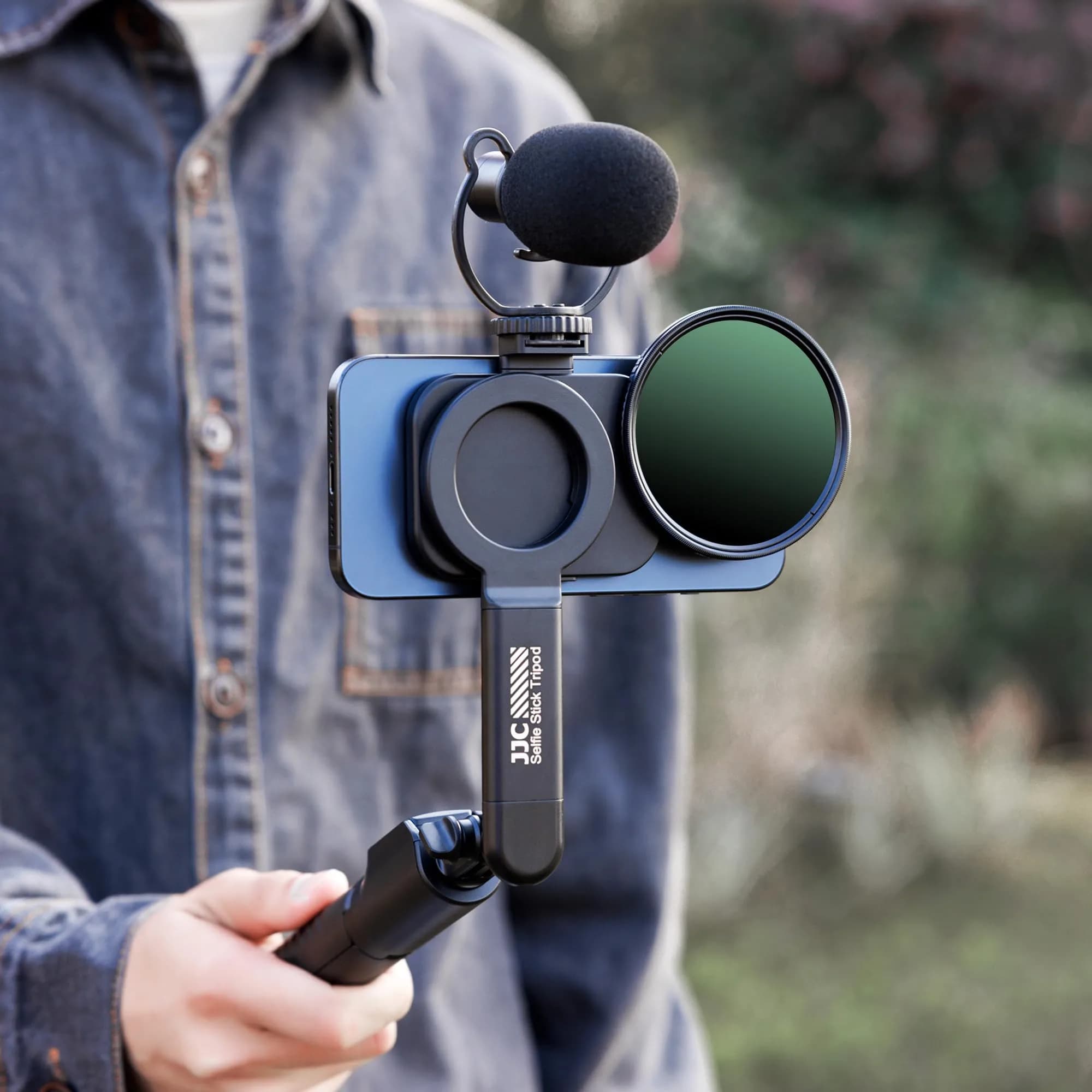 JJC 67mm ND Variable Filter with Magnetic Adapter for iPhone 16 15 14 Pro/Pro Max/Plus | ND2-128 (1-7 Stops) - view 8