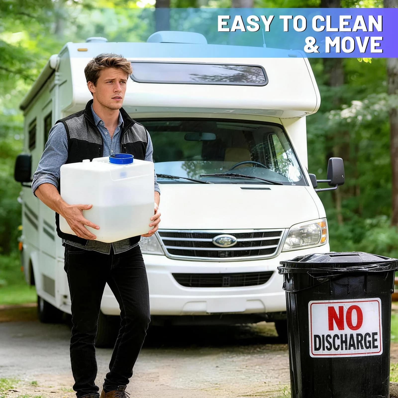 CRAZYTHUR Portable Toilet Gel Powder 50PCS | Solidifies Waste 2x Faster, Odor Lock - view 6