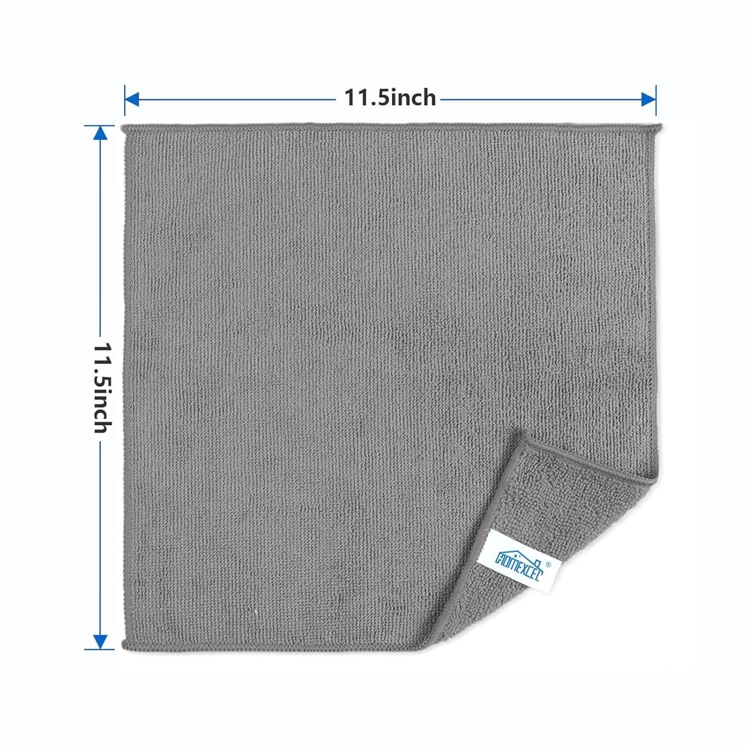 HOMEXCEL Grey Microfiber Cleaning Cloths (150 Pack, 11.5"x11.5") | Streak-Free Shine for All Surfaces - view 7