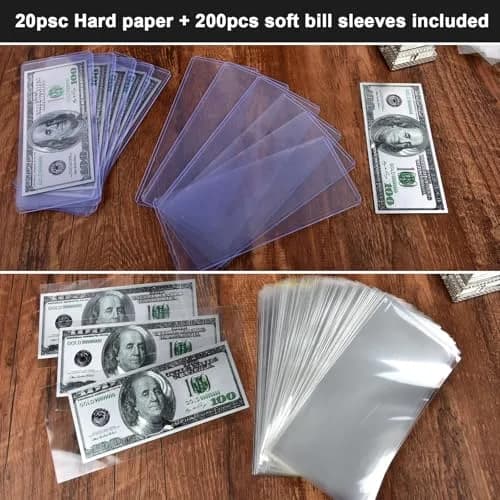 FULLCASE Coin Collector Case with 141 Capsules and 220 Currency Sleeves | Organized Coin & Currency Storage thumbnail 6