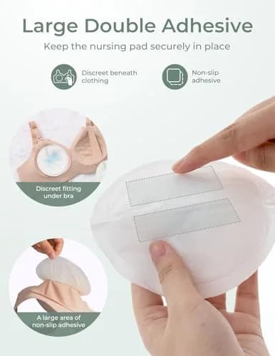 Momcozy Bamboo Disposable Nursing Pads 120 Count (Pack of 1) | Ultra-Absorbent Blue Core for Leakproof Protection thumbnail 6