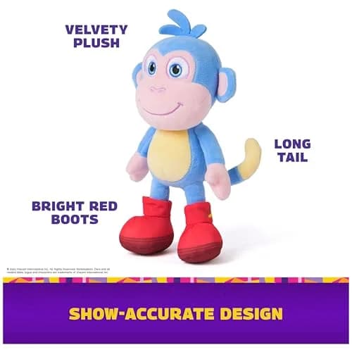 Official Dora Boots Plush Toy, 8-Inch Stuffed Animal for Ages 3+ | ASTM-Tested Educational Toy thumbnail 3
