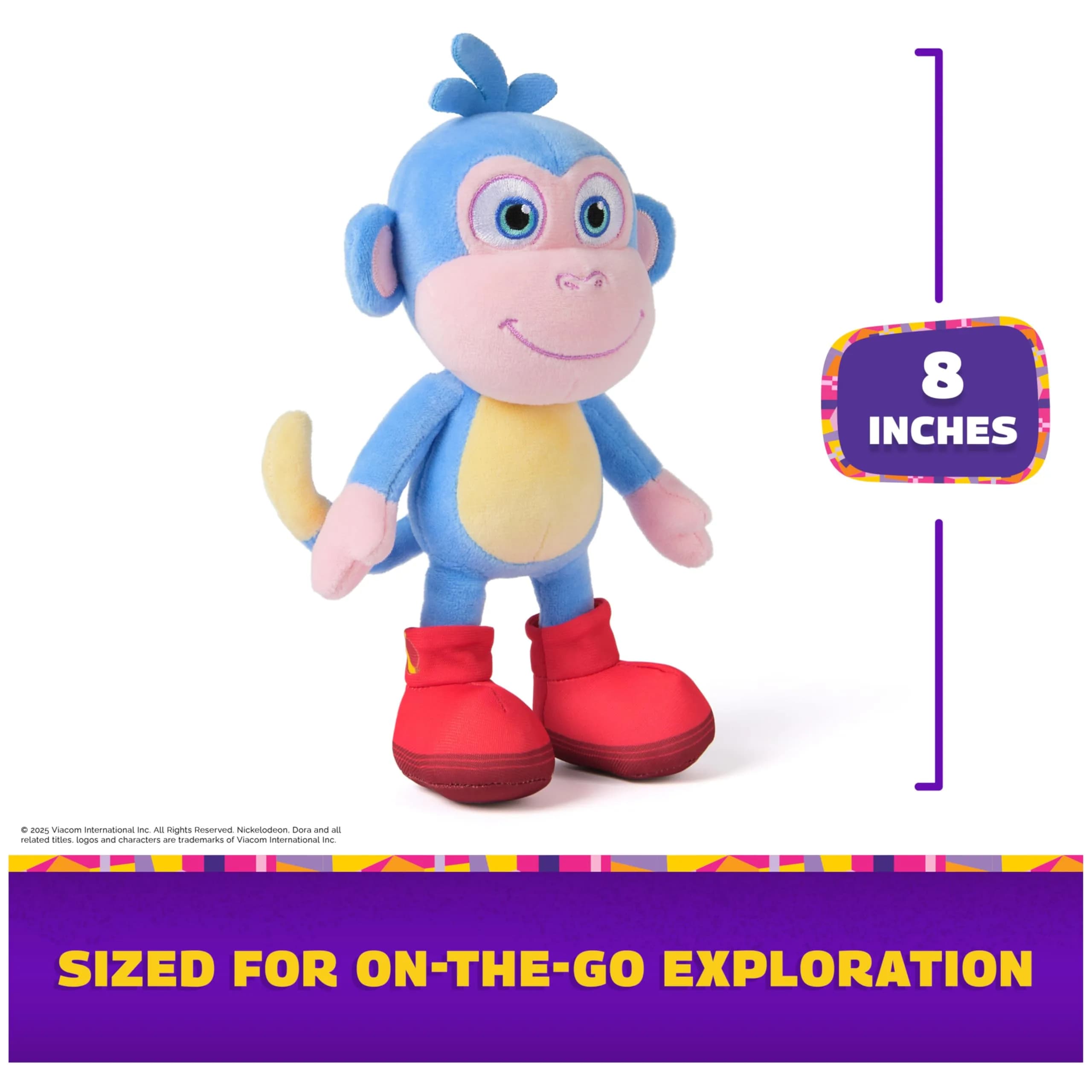 Dora The Explorer Boots Plush Toy, 8-Inch Stuffed Animal for Ages 3+, Multicolor - view 4
