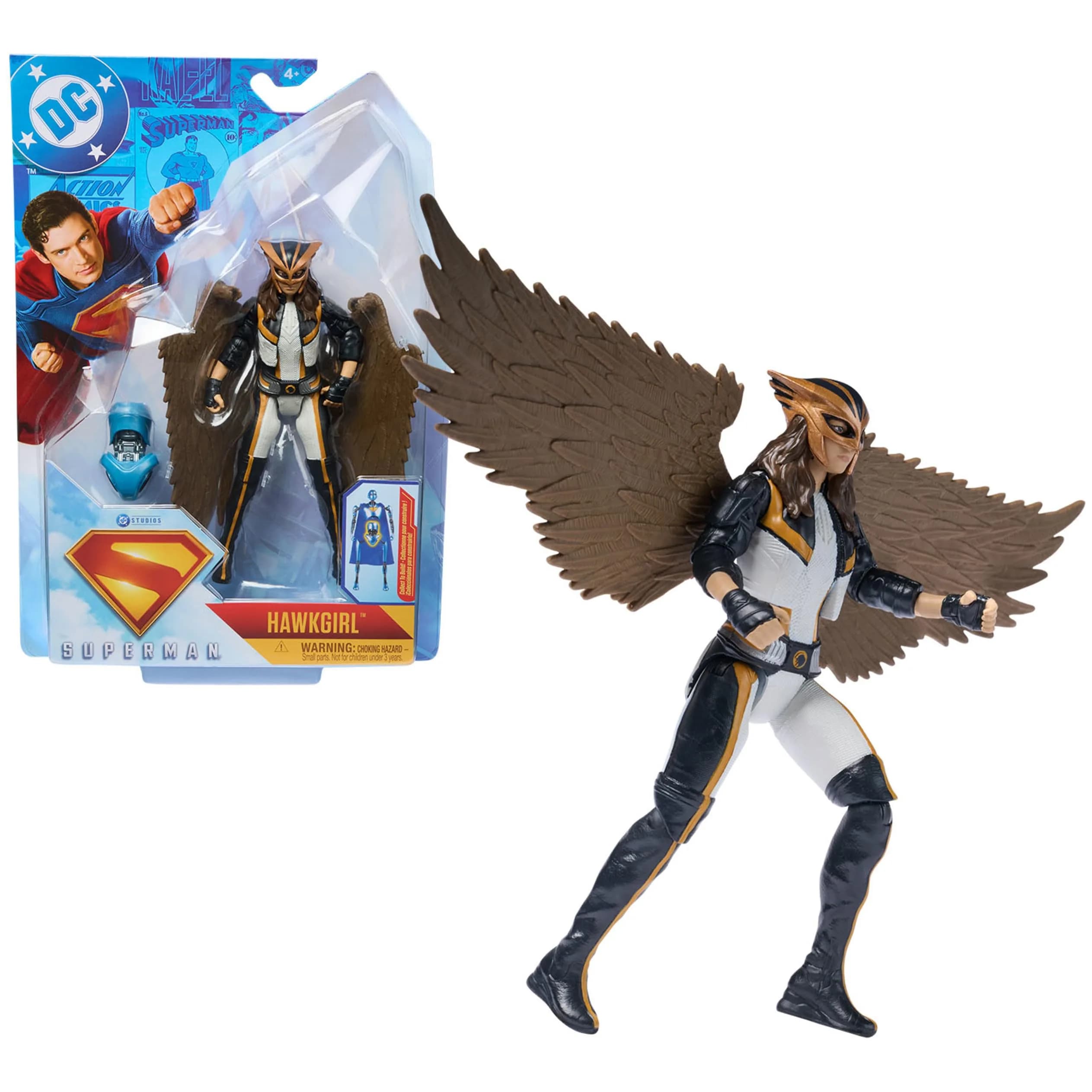 DC Comics Superman Hawk Girl Action Figure, 6-Inch | 9 Points of Articulation — Hawk Girl