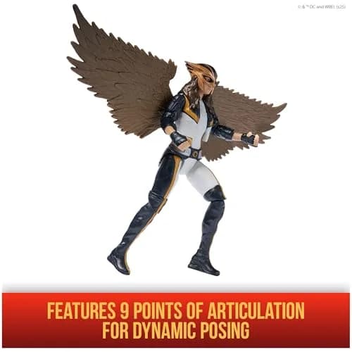 DC Comics Superman Hawk Girl Action Figure, 6-Inch | 9 Points of Articulation thumbnail 5
