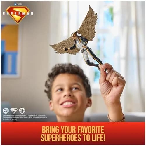 DC Comics Superman Hawk Girl Action Figure, 6-Inch | 9 Points of Articulation thumbnail 2