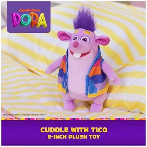DORA Tico Plush Toy 8-Inch (20.32 cm) | Official Spin Master Stuffed Animal for Ages 3+ thumbnail 2