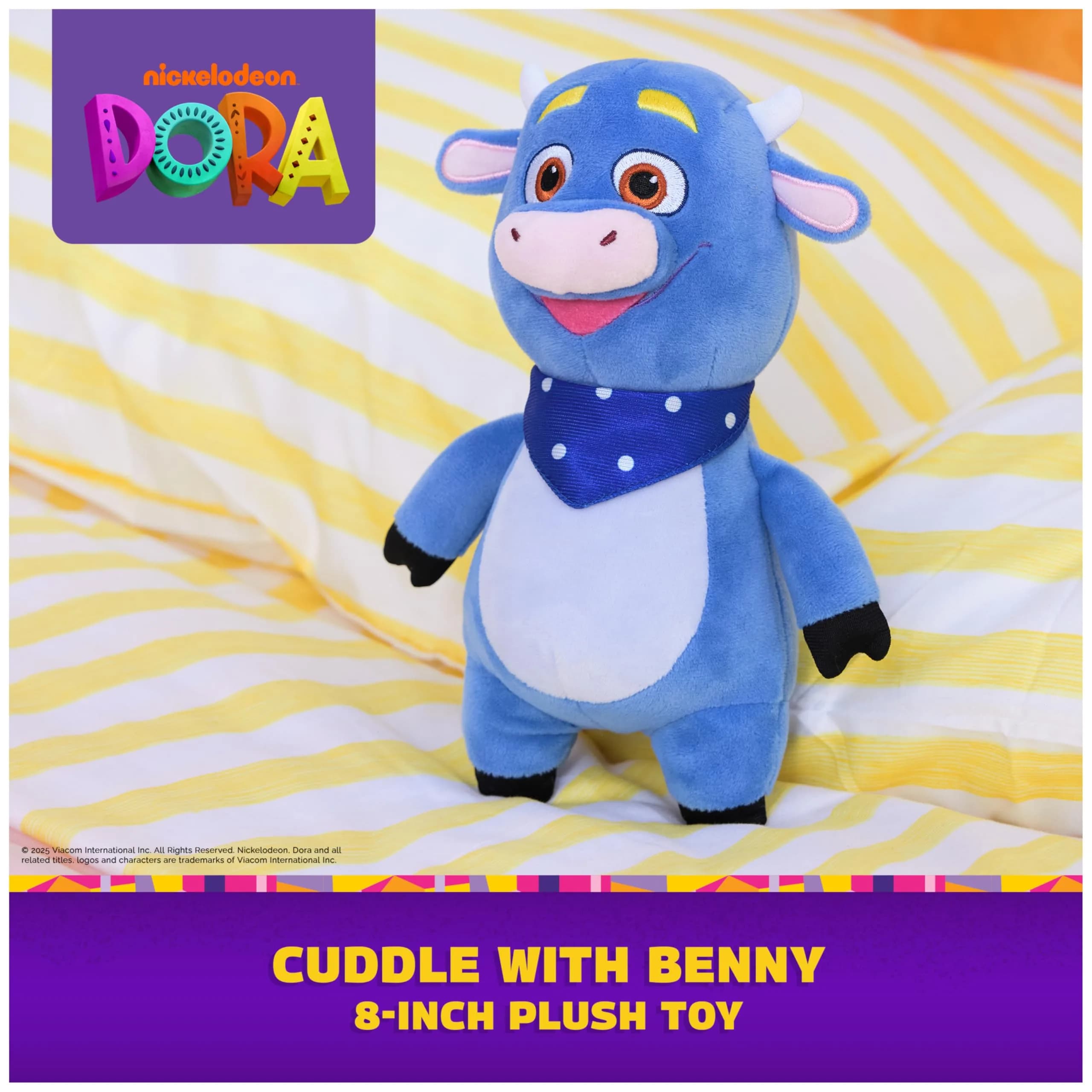 Dora the Explorer Official Benny Plush Doll 8" | Educational Toy for Ages 3+ | DORA - view 2