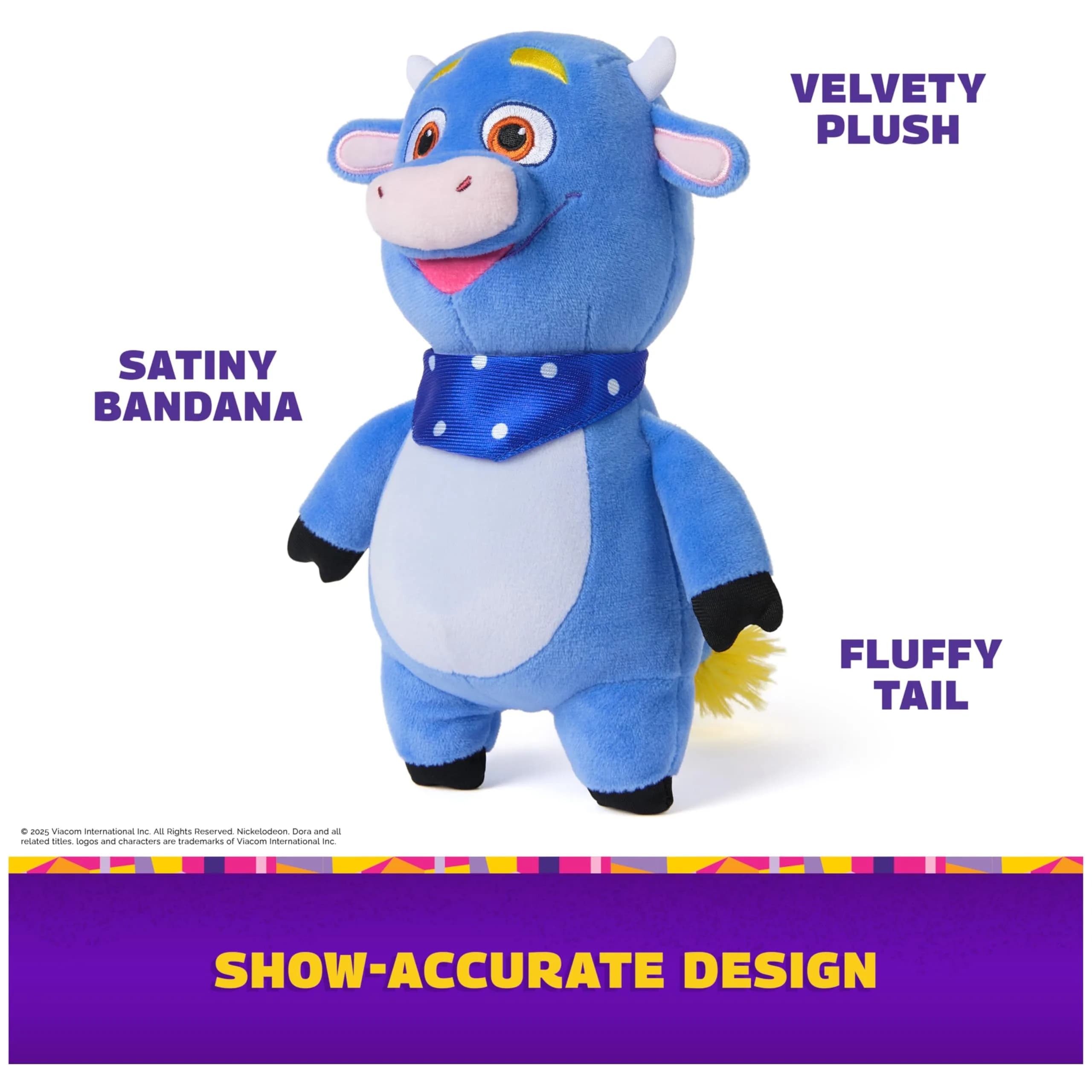Dora the Explorer Official Benny Plush Doll 8" | Educational Toy for Ages 3+ | DORA - view 3