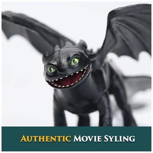 DreamWorks Dragons Toothless 9-inch Action Figure | Articulated Wings & Legs thumbnail 4
