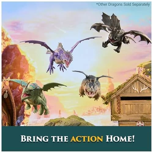 DreamWorks Dragons Toothless 9-inch Action Figure | Articulated Wings & Legs thumbnail 6