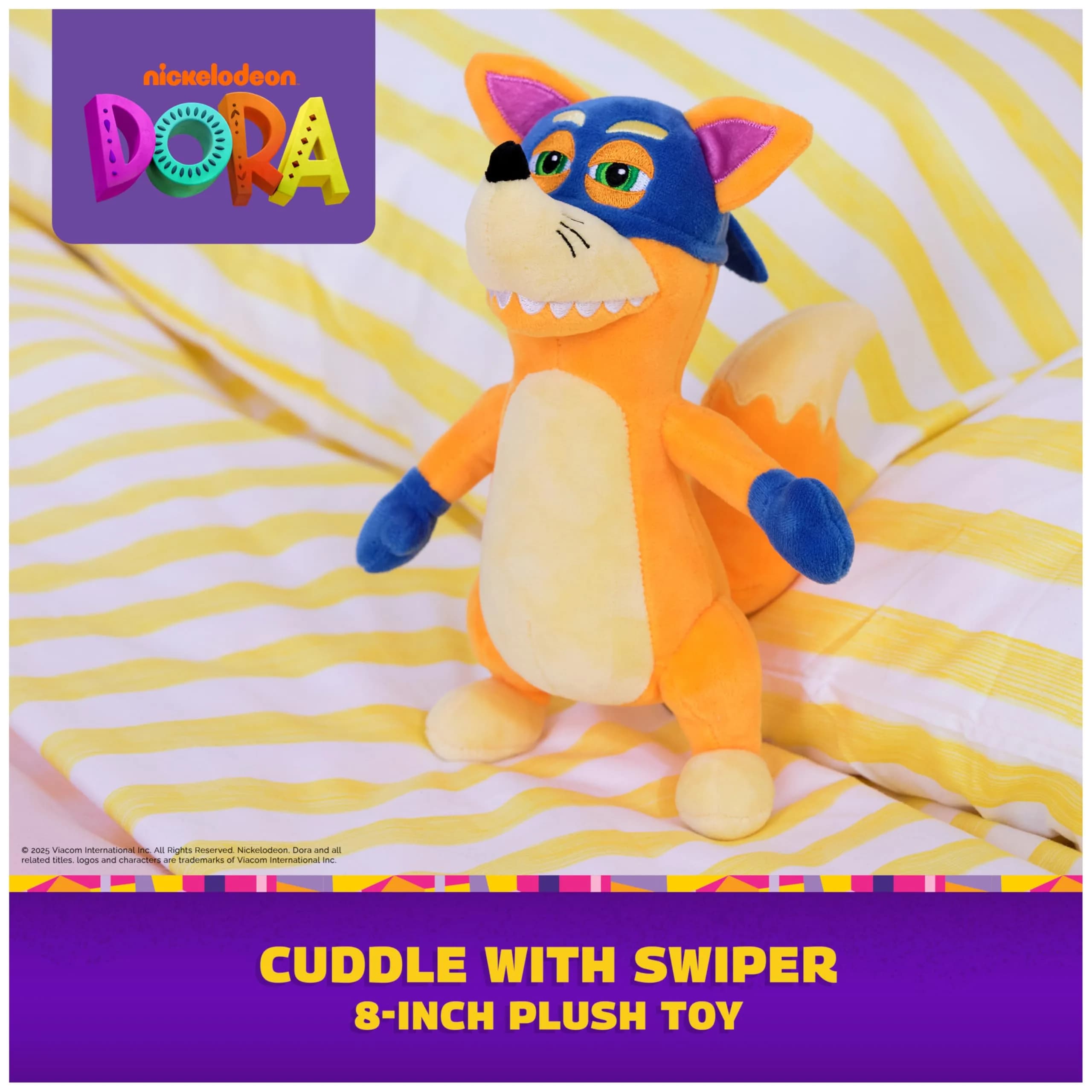 Dora the Explorer Official Swiper Plush Doll 8" | Educational Toy for Ages 3+ by DORA - view 3