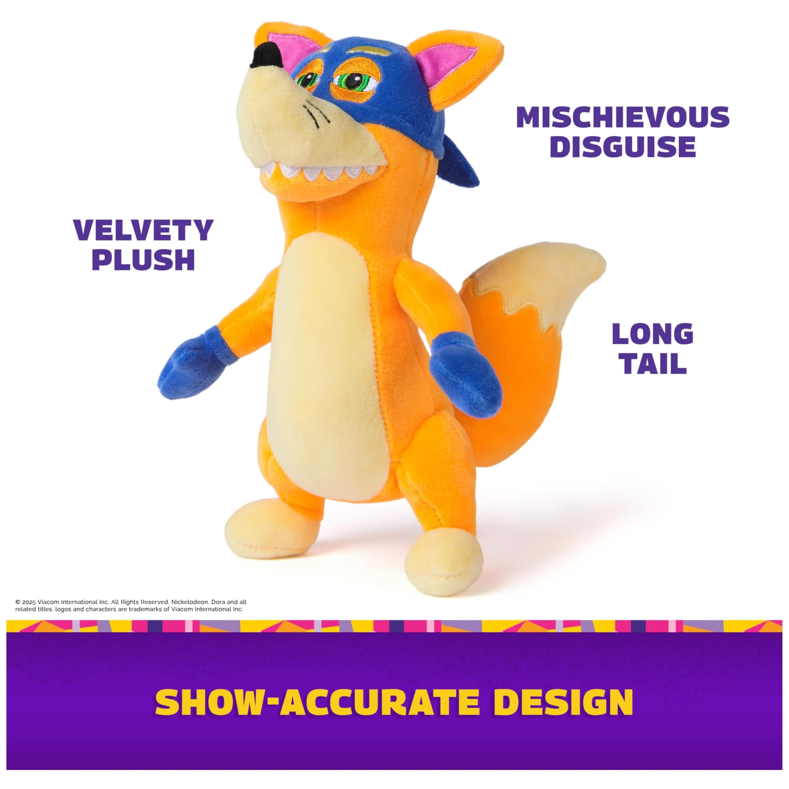 Dora the Explorer Official Swiper Plush Doll 8" | Educational Toy for Ages 3+ by DORA - view 4
