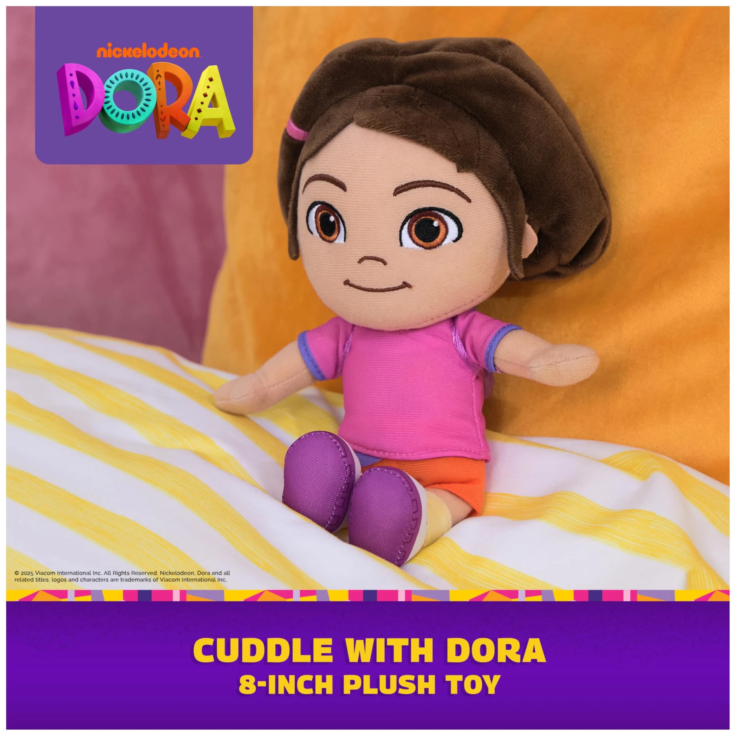 Dora the Explorer Official Dora Plush Doll 8" | Educational Toy for Ages 3+ - view 2