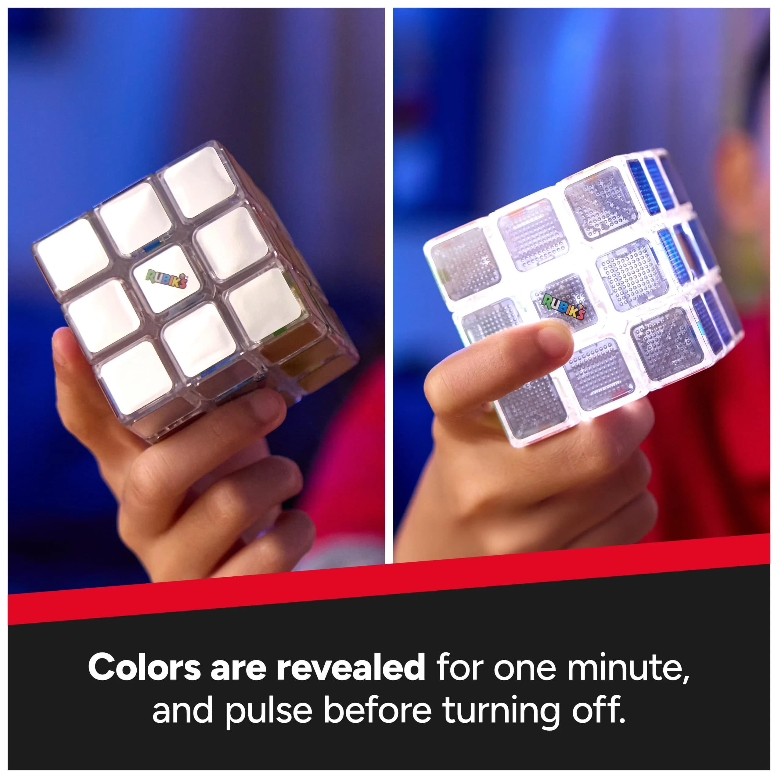 Rubik's Pulse Cube 3x3 Light-Up Electronic Puzzle Brain Teaser with 60-Second Timer | Ages 8+ - view 5