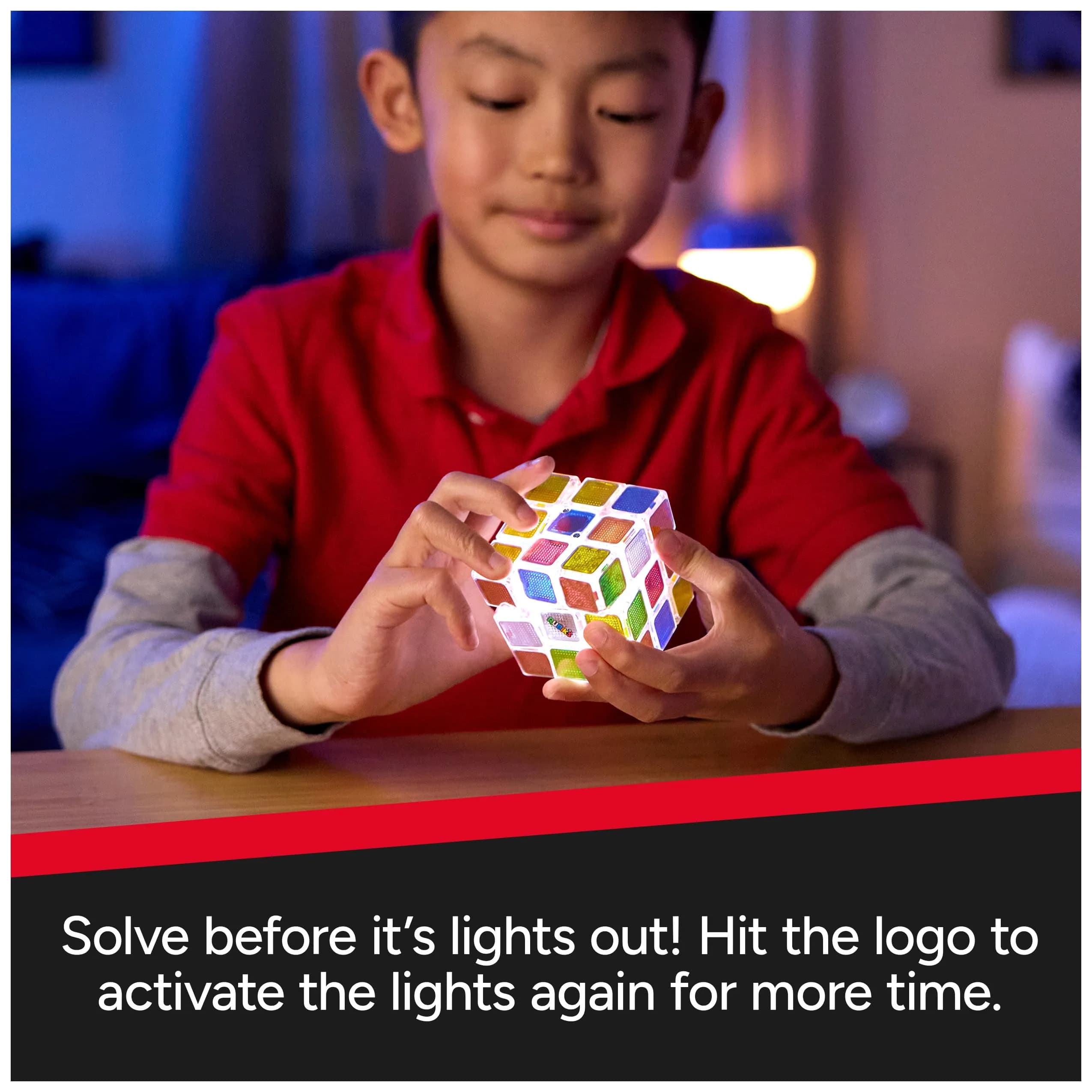 Rubik's Pulse Cube 3x3 Light-Up Electronic Puzzle Brain Teaser with 60-Second Timer | Ages 8+ - view 6