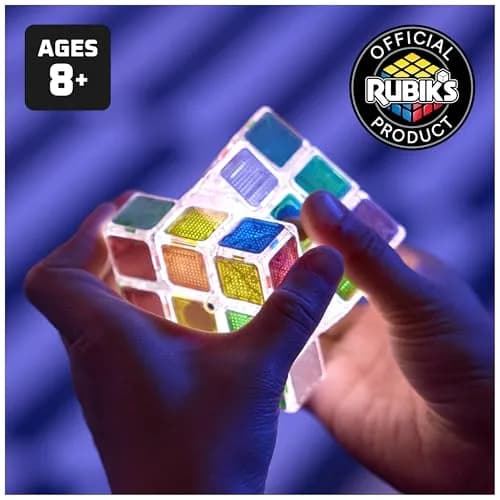 Rubik's Pulse Cube 3x3 Light-Up Electronic Puzzle Brain Teaser with 60-Second Timer | Ages 8+ thumbnail 2
