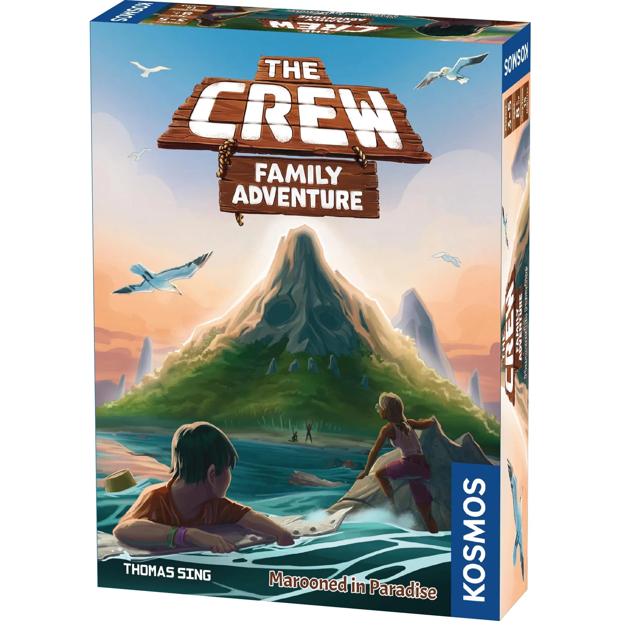 Thames & Kosmos The Crew: Family Adventure - Marooned in Paradise Cooperative Card Game 2-5 Players | Ages 8+ — The Crew: Family Adventure - Marooned in Paradise