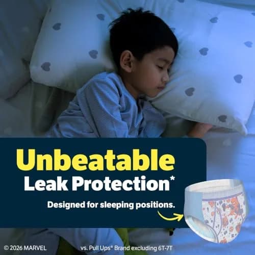GoodNites Boys Nighttime Underwear S/M (76 Ct) | 100% Leak-Free Protection for Boys 43-68 lbs thumbnail 5