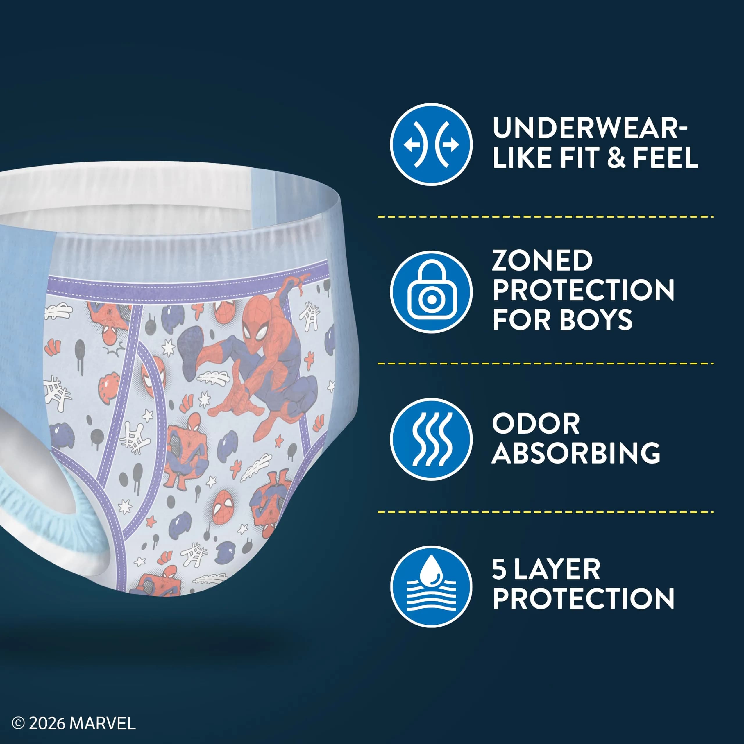 GoodNites Boys Nighttime Underwear S/M (76 Ct) | 100% Leak-Free Protection for Boys 43-68 lbs - view 8