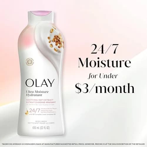 Olay Ultra Moisture Soothing Body Wash with Oat Extract 650ml (22 fl oz) | 24hr Moisturizing for Sensitive Skin thumbnail 9
