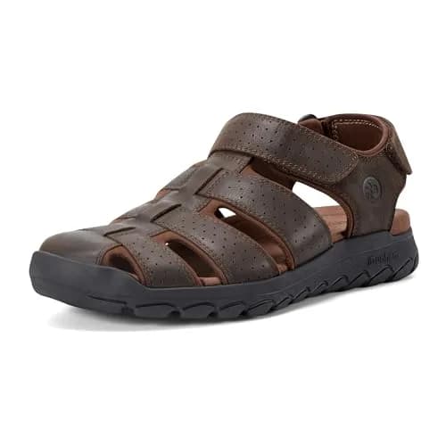 Dunham Norwood Casual Sandal Dark Brown Leather 8 X-Wide | Comfort & Support for Active Men thumbnail 1