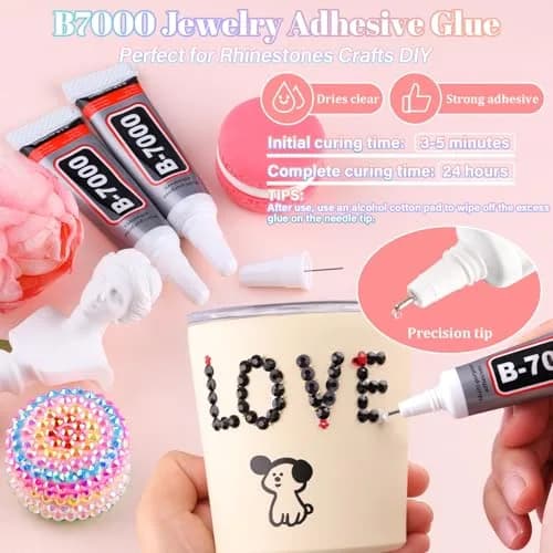 BELLEBOOST Resin Black Rhinestones 32000pcs | 2-6mm Flatback Gems for Nail Art & Crafts thumbnail 5