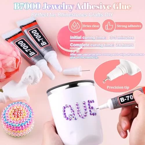 BELLEBOOST Resin Rhinestones 25000pcs Dark Purple AB | Flatback Gems for Nail Art & Crafts thumbnail 5