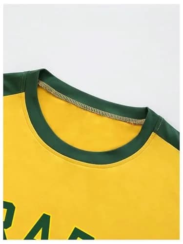 WDIRARA Men's Graphic Print Shirts Tee Streetwear Top Colorblock Jersey | Casual, Stretchable Polyester, Regular Fit, Crew Neck, Short Sleeve thumbnail 2