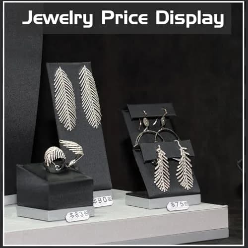 Qunclay Black Number Price Display Cubes 6x4mm (0.24x0.16 inches) | Adjustable Retail Price Tags thumbnail 2