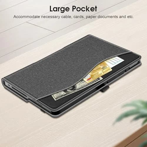 Fintie Case for Lenovo Tab Plus (TB351FU) 11.5 inch 2024 Tablet, Grey | Folio Viewing Stand with Document Slots thumbnail 4