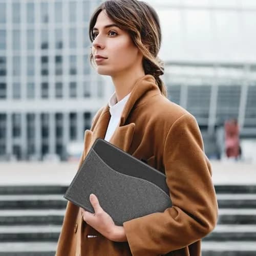 Fintie Case for Lenovo Tab Plus (TB351FU) 11.5 inch 2024 Tablet, Grey | Folio Viewing Stand with Document Slots thumbnail 8