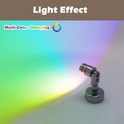 SUZEYAR Metal Miniature LED Lights 4-Pack | Battery Operated Spotlights for Artwork & Displays thumbnail 4