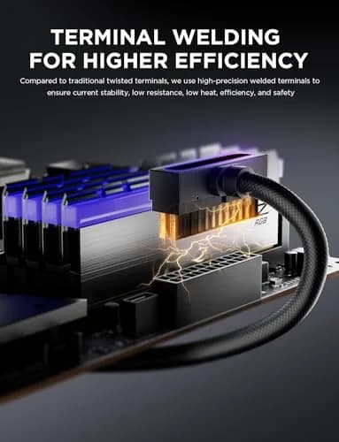 AsiaHorse Hydrus-24PIN PC PSU Extension Cable ARGB LED 30cm | Copper Wire Motherboard Power Extension thumbnail 6