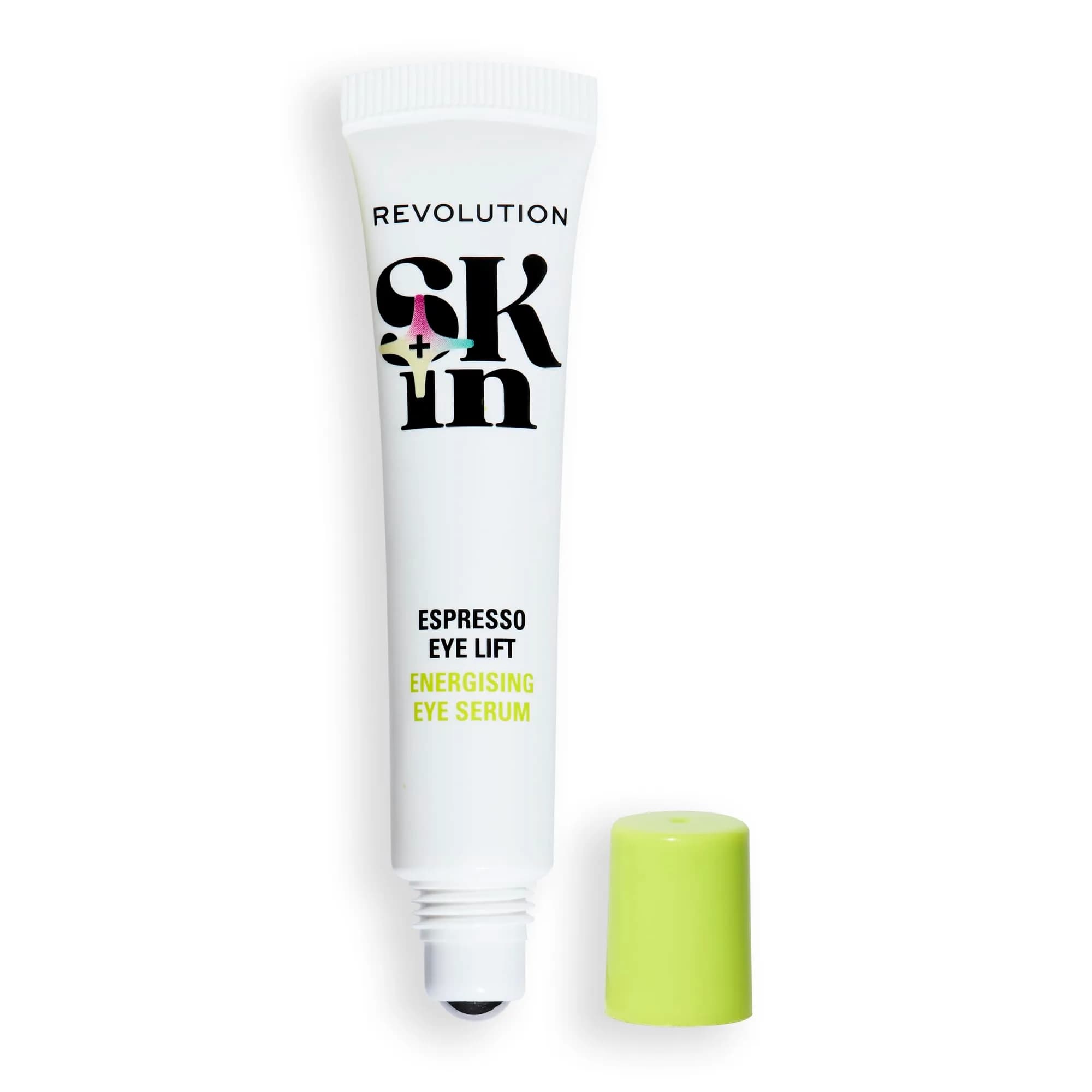 Revolution Skincare London Espresso Eye Lift 5% Caffeine Serum | Hydrates & De-Puffs, Vegan & Fragrance-Free (0.5 Fl Oz) — Off White