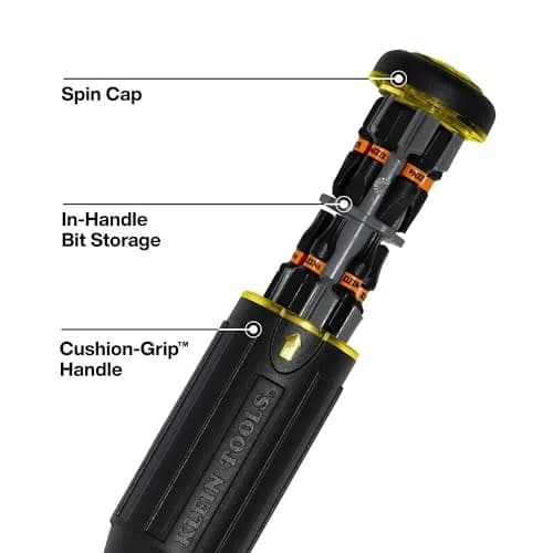 Klein Tools 32517HD KNECT 17-in-1 Impact-Rated Hybrid Screwdriver | Versatile & Impact-Ready for Professionals thumbnail 6