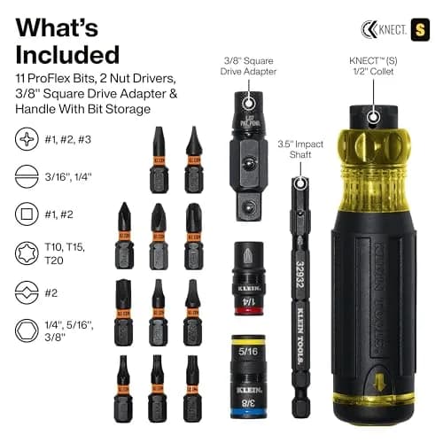 Klein Tools 32517HD KNECT 17-in-1 Impact-Rated Hybrid Screwdriver | Versatile & Impact-Ready for Professionals thumbnail 2