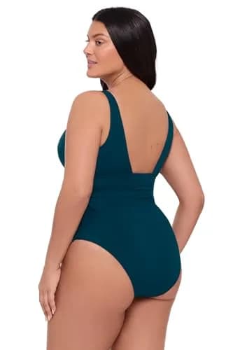 S3 Swim Women's Standard Cinch One Piece Swimsuit, Dusk Blue | Tummy Control & Support (70-120 chars) thumbnail 2