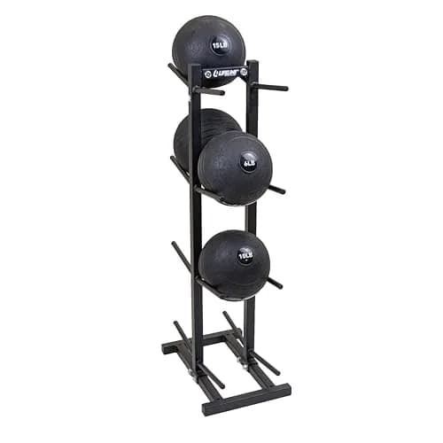 Lifeline Fitness Slam Ball Rack | Space-Saving Vertical Storage for 8 Slam Balls, Durable Alloy Steel, Black Finish thumbnail 2