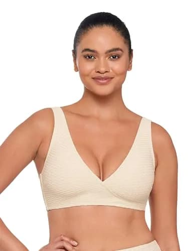 S3 Swim Women's Wrap Bikini Top Pearl X-Large | Supportive, Smoothing & Adjustable Fit thumbnail 1