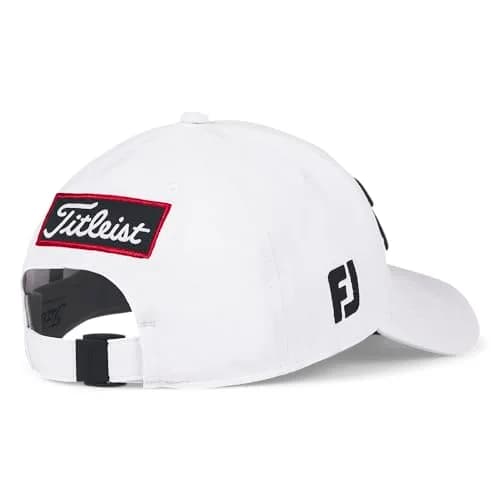 Titleist Tour Performance Golf Hat, White/Black | UPF 50+ Sun Protection & Moisture Wicking thumbnail 4
